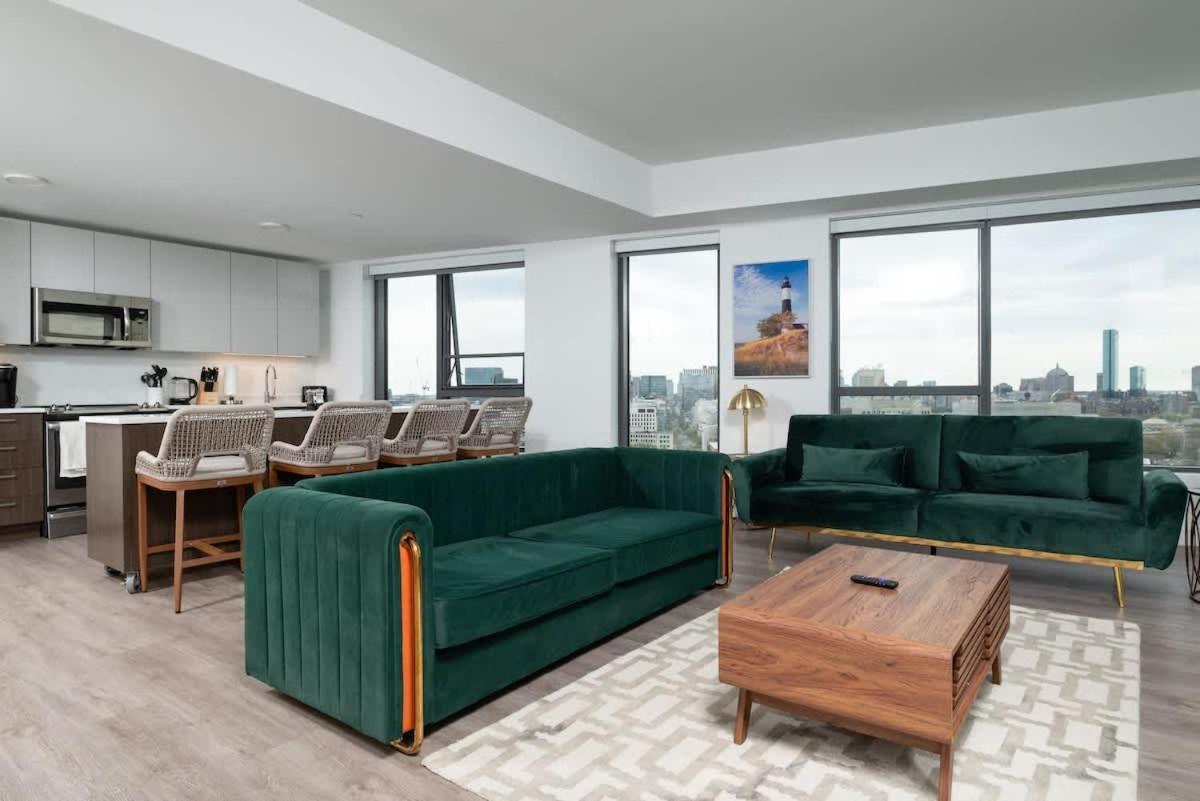 Apartment Serene Penthouse W King Bed Gym Parking Cambridge